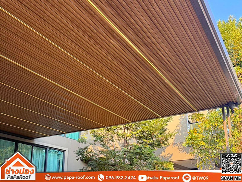 02 ติดตั้งฝ้าเมทัลชีทคุณภาพสูงในโครงการบ้านพักอาศัย